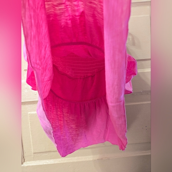 Simply Southern Pink Shirred Tiered Ruffle Skirt NWT Size: XS - Picture 4 of 4